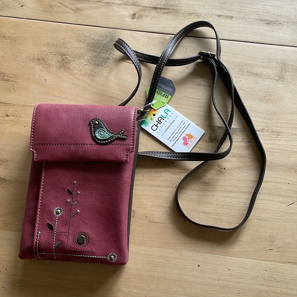 CHALA Crossbody Leather adjustable strap Purse